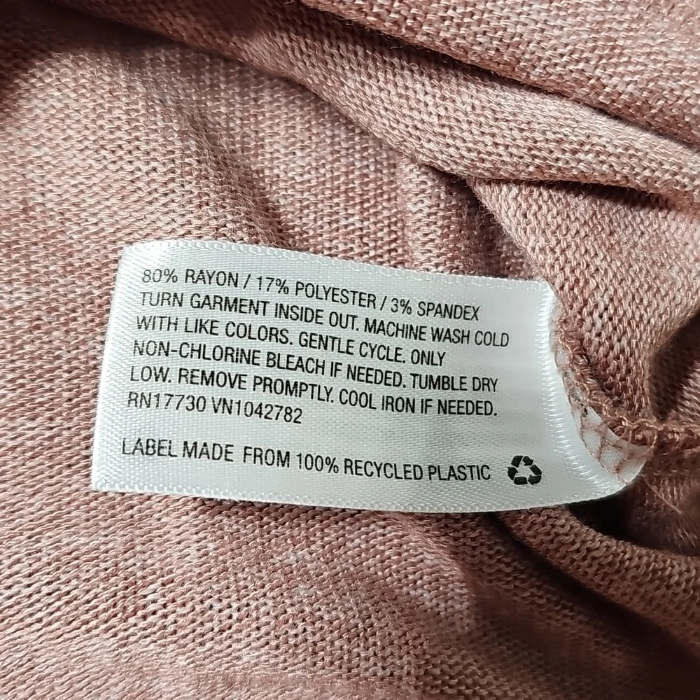 Wild Fable Rose Pink Oversized Cropped Lighteight Sweatshirt New Size XS - Picture 6 of 6